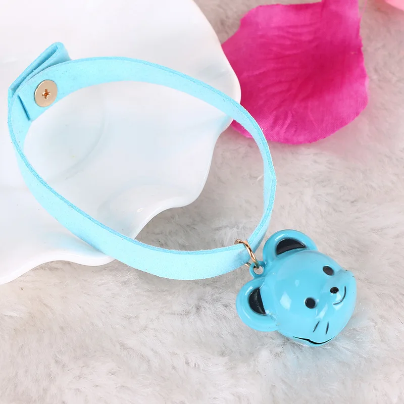 

Korean Version of The New Cartoon Animal Bell Dog Collar Dog with Bell Collar Korean Velvet Rope Cat Collar Dog Accessories