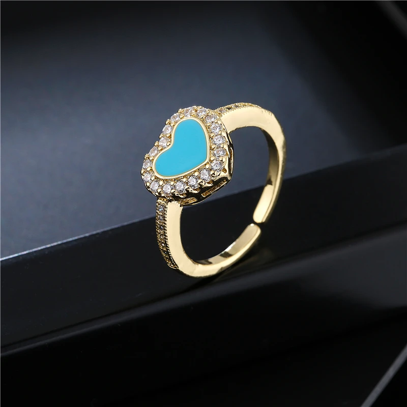 

Новинка, модное обручальное кольцо в форме сердца, роскошное обручальное кольцо с фианитами класса ААА, Ювелирное Украшение золотого цвета,...