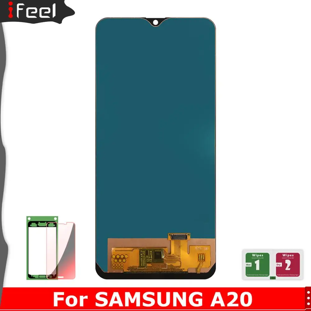 6 4 &quotЖК-дисплей для Samsung Galaxy A20 A205 SM-A205F ЖК-дисплей сенсорный экран дигитайзер