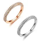 Кольцо женское из белого золота 14 карат, с бриллиантами