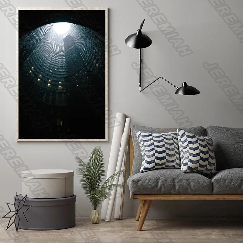 

Moon Dark Clouds High-Rise Poster Nordic Style Wall Art Canvas Print Painting Modern Home Decoration