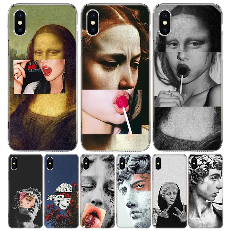 Monalisa убедитесь что чехол для телефона с коллажем iPhone 11 12 Mini Pro 7 6 X 8 6S Plus XS MAX + XR 5S SE 10