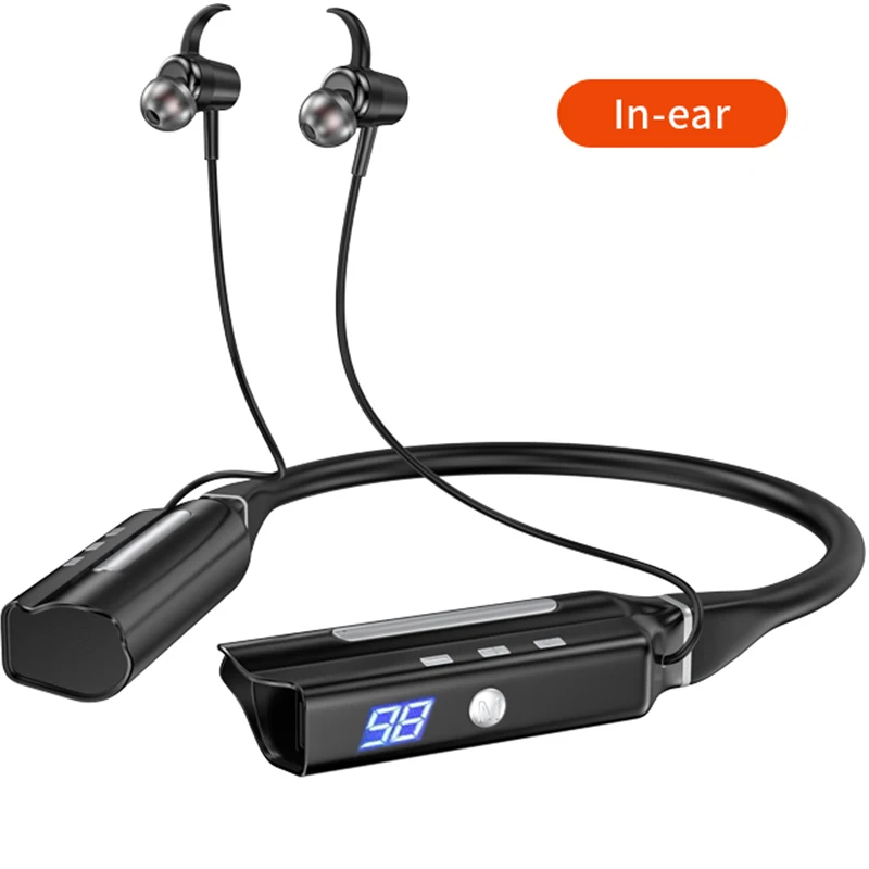 

500 Hour Playback Pro Wireless Headphones TWS Earphone Bluetooth 5.2 IPX5 Waterproof Sports Headset 6000 mAh Battery With Mic