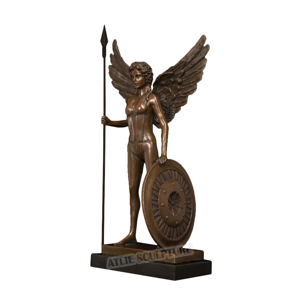 Bronze Large Statue Athena Greek Mythology Goddess Sculpture Antique Art Indoor Decor Gift | Дом и сад