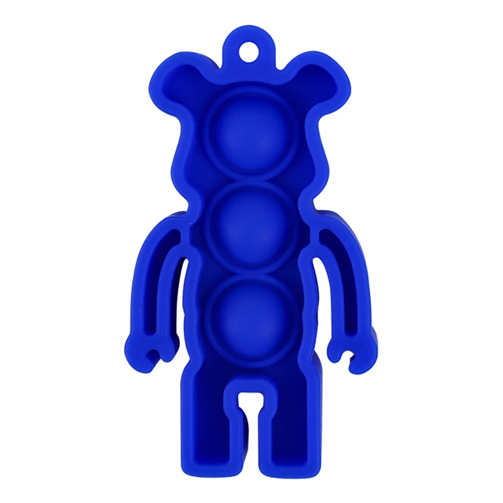 Humanoide empuje de oso de juguete autismo empujar burbuja sensorial Fidget ni&ntilde;os adultos estr&eacute;s juguete del rompecabezas juguetes de la descompresi&oacute;n-1