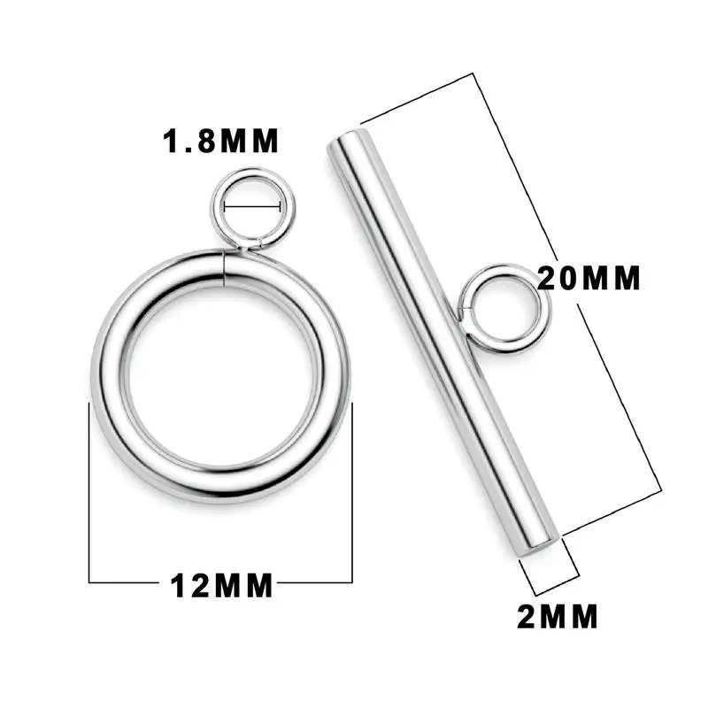 

5 Sets Gold Stainless Steel OT Clasps Buckle Connectors For DIY Bracelet Necklace Jewelry Making Findings Bracelet Toggle Clasp