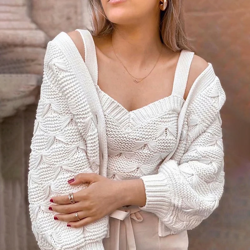 Винтажные женские белые вязаные топы 2020 летние модные блузки с бомбами Женская