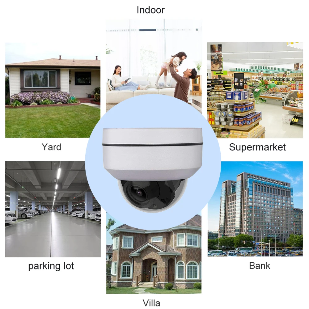 Hikvision совместимый 5MP мини-Купол PTZ ip-камера 4X Zoom 2,8-12 мм Наружная 45 м IR CCTV видеонаблюдение Камера Безопасности s