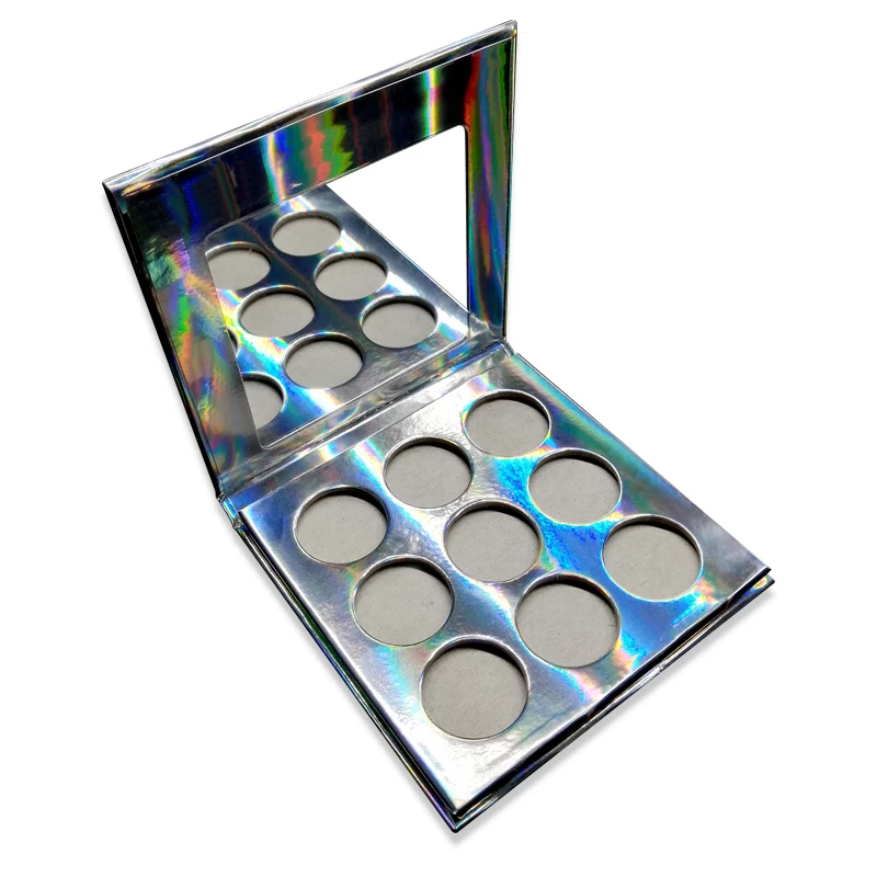 50 штук палитра пустых теней для век с круглыми оттенками матовые мерцающие блеск