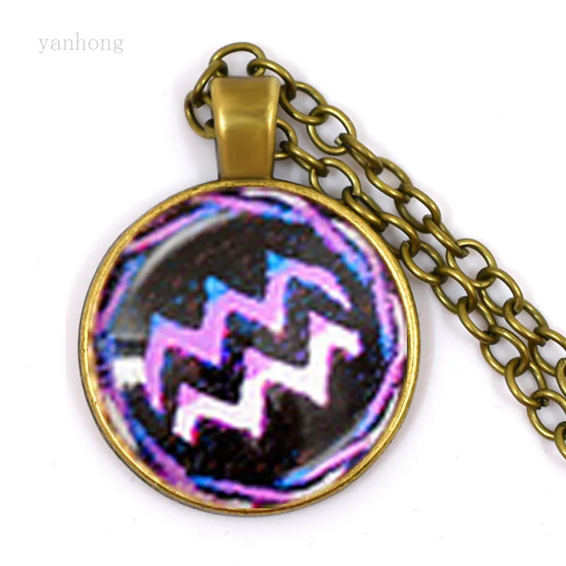 Модные ювелирные изделия ожерелье с подвеской 12 созвездий Телец близнецы