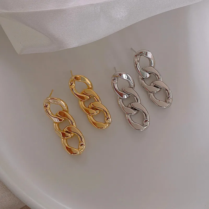 

2021 New Ear Jewelry Retro Chain Acrylic Dangle Earrings for Women