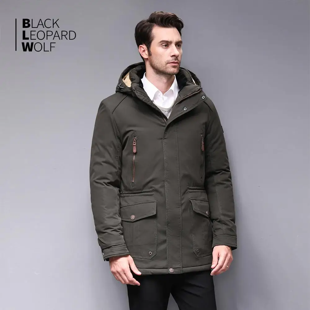 Blackleopardwolf 2019 Зимний мужской пуховик модное пальто аляска мужская ветрозащитная