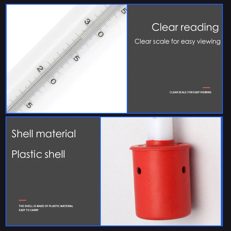 

Surface water thermometer aquarium plastic surface thermometer stainless steel seawater breeding thermometer With liquid