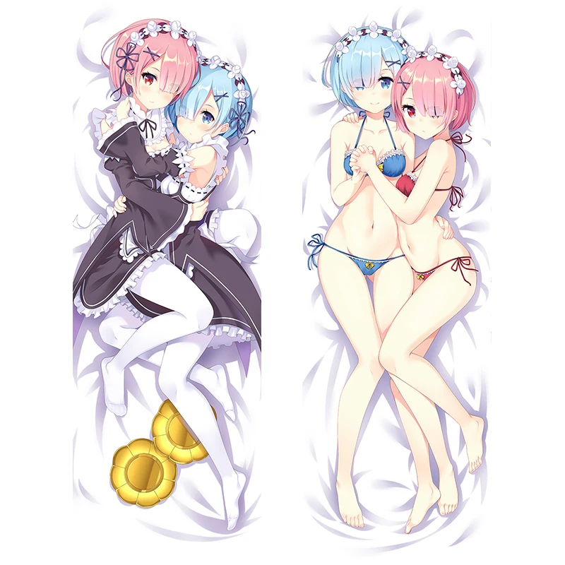 Re:Life in a different world from zero Rem Ram waifu bedding set anime body pillow ropa de cama | Дом и сад
