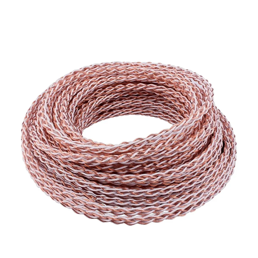 Hifi динамик 4TC Fever 7N OCC, однокристальный медный аудио кабель, 8-жильный усилитель, автомобильный динамик s, AUX провод 10 м, 20 м, 30 м, 50 м