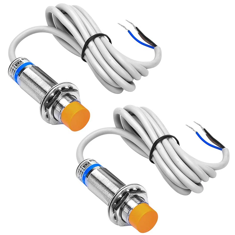 

2Pcs 8Mm Inductive Proximity Sensor Detecting Distance Approach Sensor Cylinder Proximity Switch NPN NO DC 6-36V 300MA