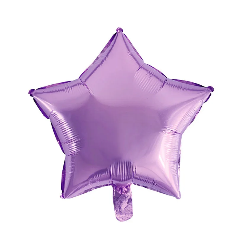 Violet 18 дюймов Многоцветный Металлический Макарон Фольга звезда Алюминий шар Baby Shower праздничные декорации на свадьбу, вечеринку, день рождения макет воздушный шар - Цвет: Violet