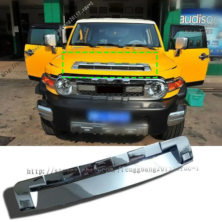 Для Toyota FJ Cruiser 2007-2014 хромированный АБС-пластик передний капот овальная накладка