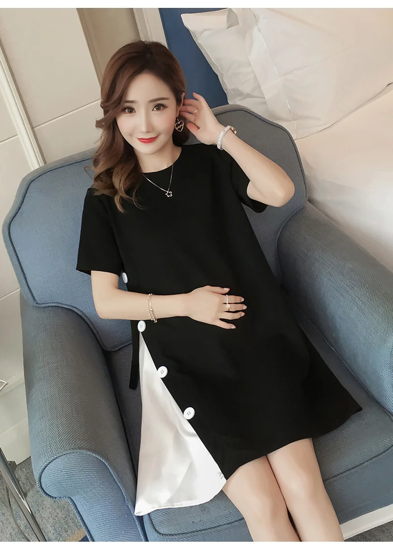 Summer Dress for Pregnant Women of Relaxed Short-sleeved A-shaped Skirt In 2019 | Мать и ребенок