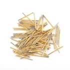 100 шт.упак. Медь Никель покрытием электронный зонд контактный P125-J Pin общая Длина 33,35 мм весна испытание пробного зонда аксессуары