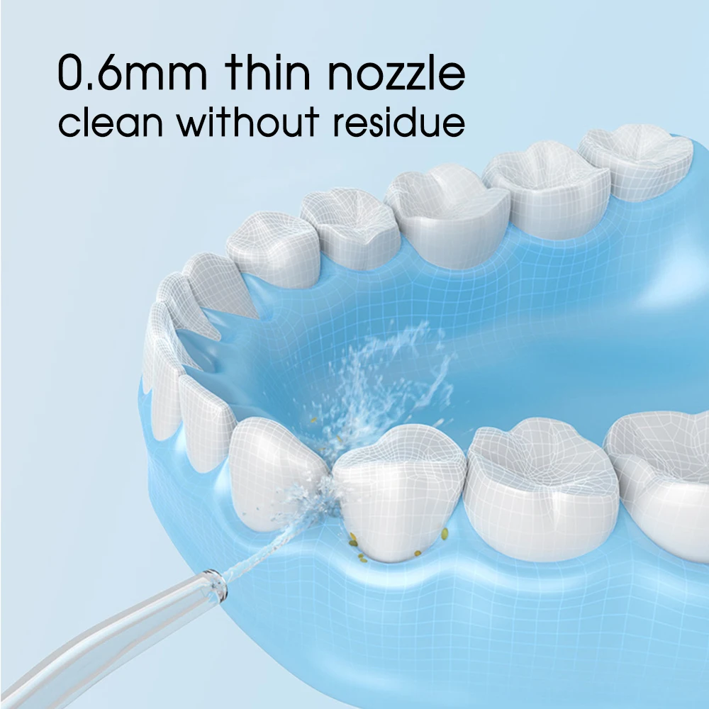[Boi] 350ML Water Tank Electric Oral Irrigator Portable USB Charge Dental Wash Flosser Pulse 5 Jet Nozzle Tip Teeth Cleaner IPX6 | Бытовая