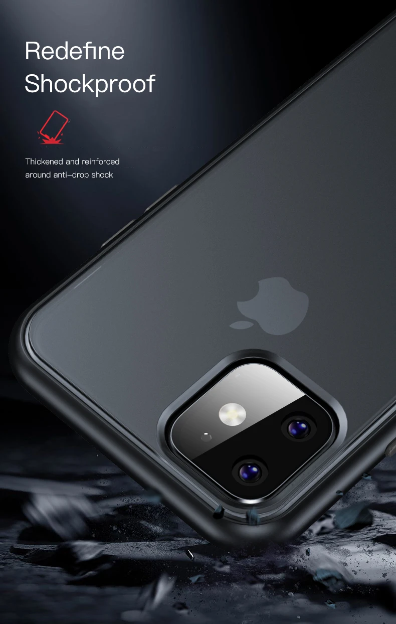Роскошный Матовый чехол LUPHIE для iPhone 11 Pro Max, противоударный чехол для, iPhone 11, 5,8, 6,1, 6,5 дюймов, чехол s Coque Funda