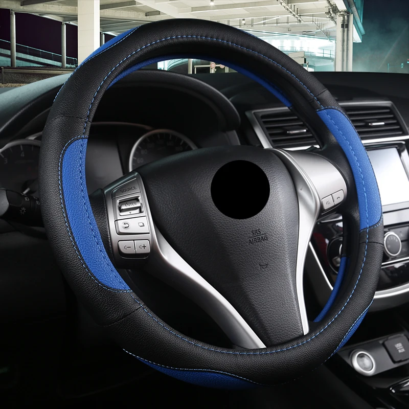Чехол рулевого колеса автомобиля DERMAY для Nissan Versa Almera Primera Tiida Terrano Qashqai J10 350z патруль