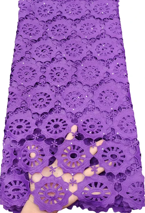 2019 новейшее гипюровое кружево шнур вышивка Африканский кружевная ткань высокого