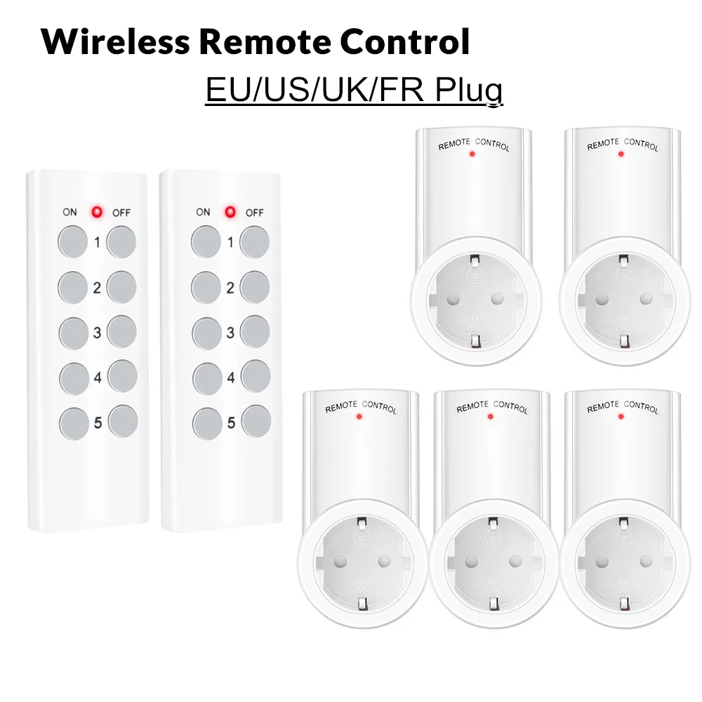 Smart Socket RF 433mhz Wireless Remote Control Outlet Adaptor Wall Electrical Switch Home Lamp For Smart Home EU UK US FR Plug