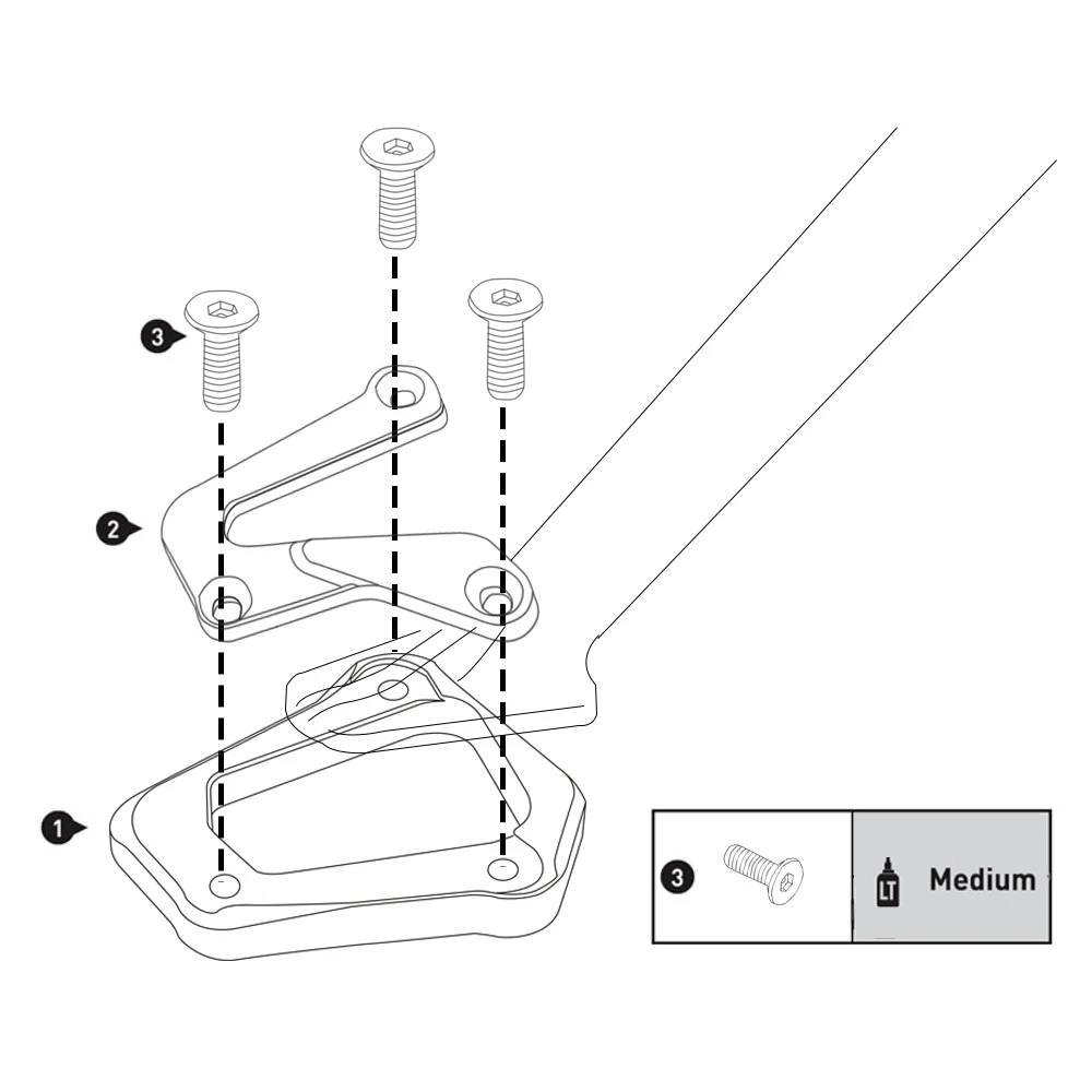 Качественная большая подставка для 1190 приключений 2013 CNC алюминиевая боковая