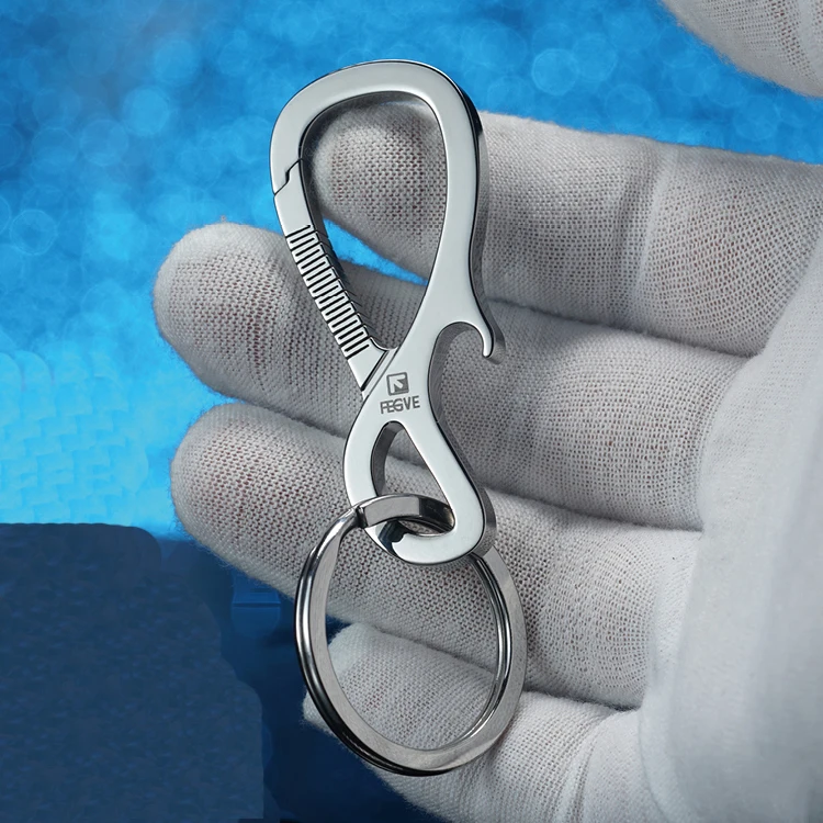 Роскошный титановый брелок для ключей мужчин и женщин изысканный автомобильный