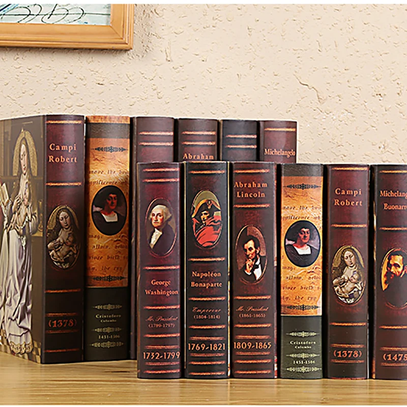 Креативные реквизиты для фотосъемки поддельные книги гостиная кафе офис