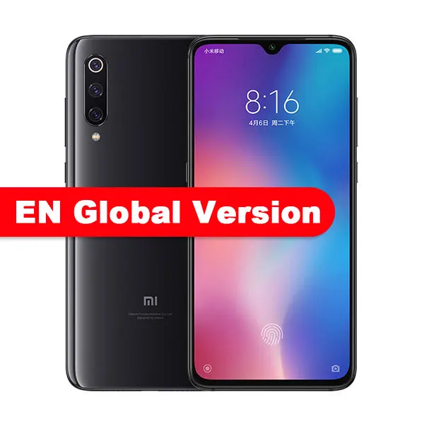 Piano Black EN Глобальная версия мобильного телефона Xiaomi mi 9 mi 9, 6 ГБ, 64 ГБ, Восьмиядерный процессор Snapdragon 855, 6,39 дюймов, 48 МП, тройная камера с дисплеем, отпечаток пальца - Цвет: Piano Black EN