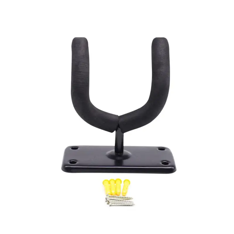 

New High Quality Black Guitar Hanger Holder Wall Mount Stand Rack Bracket Display Fits Most Guitar Bass Easy To Install+Screws