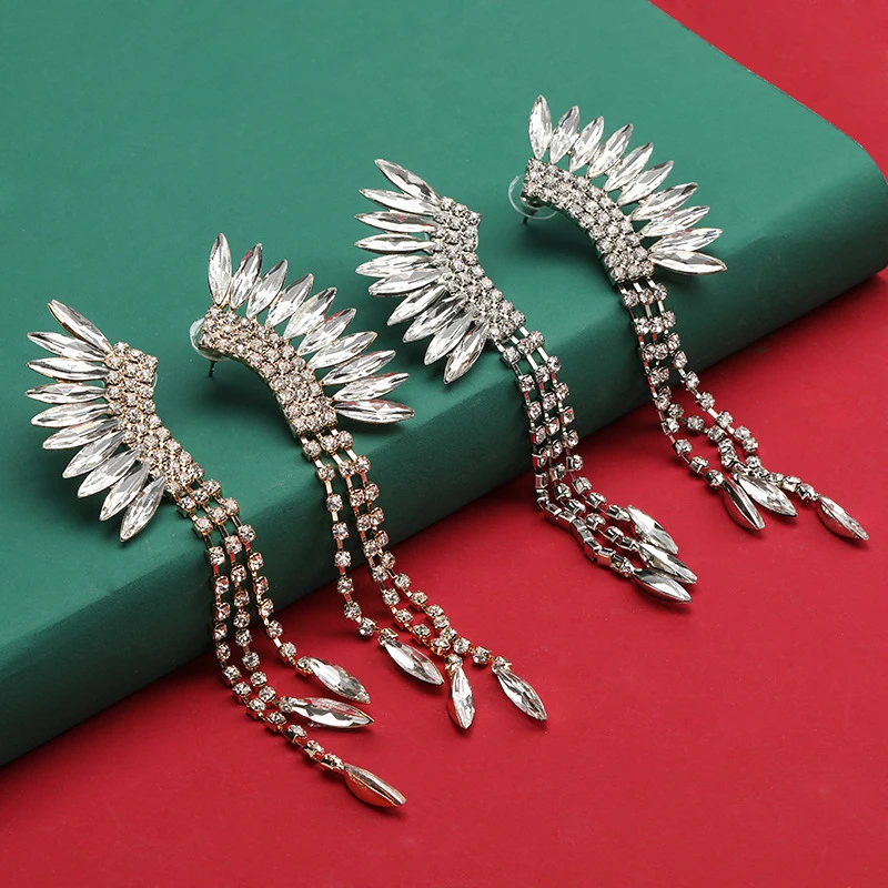 Висячие серьги Find Me в богемном стиле Стразы для женщин длинные висячие из сплава