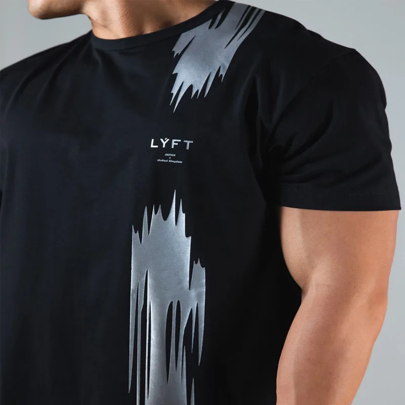 

LFT 2021summer new trend sports and leisure short-sleeved elastic loose large size cotton breathable T-shirt men
