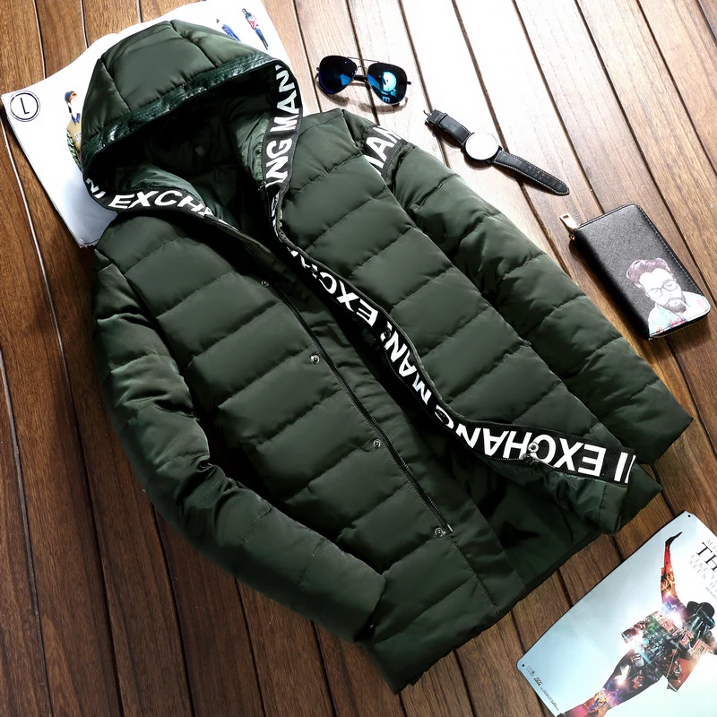 Winter Jacket Men Fur Collar Hooded Men Coat Snow 90% white duck Down Jacket Outerwear Thick Thermal Men Warm Wool Liner Coat