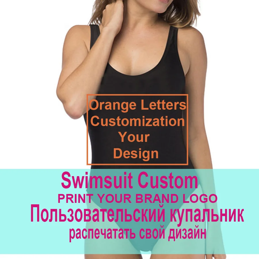 Купальник женский сплошной с логотипом на заказ 2019|Комбинезоны| |