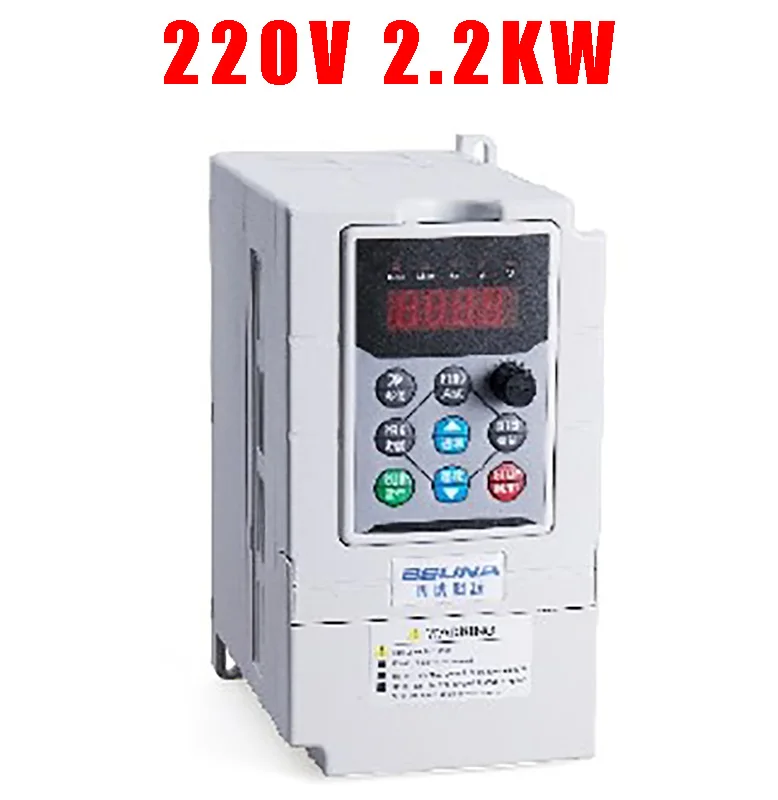 

VFD Inverters CNC Spindle motor speed control 220v 2.2kw VFD Variable Frequency Drive 1HP or 3HP Input 3HP frequency inverter