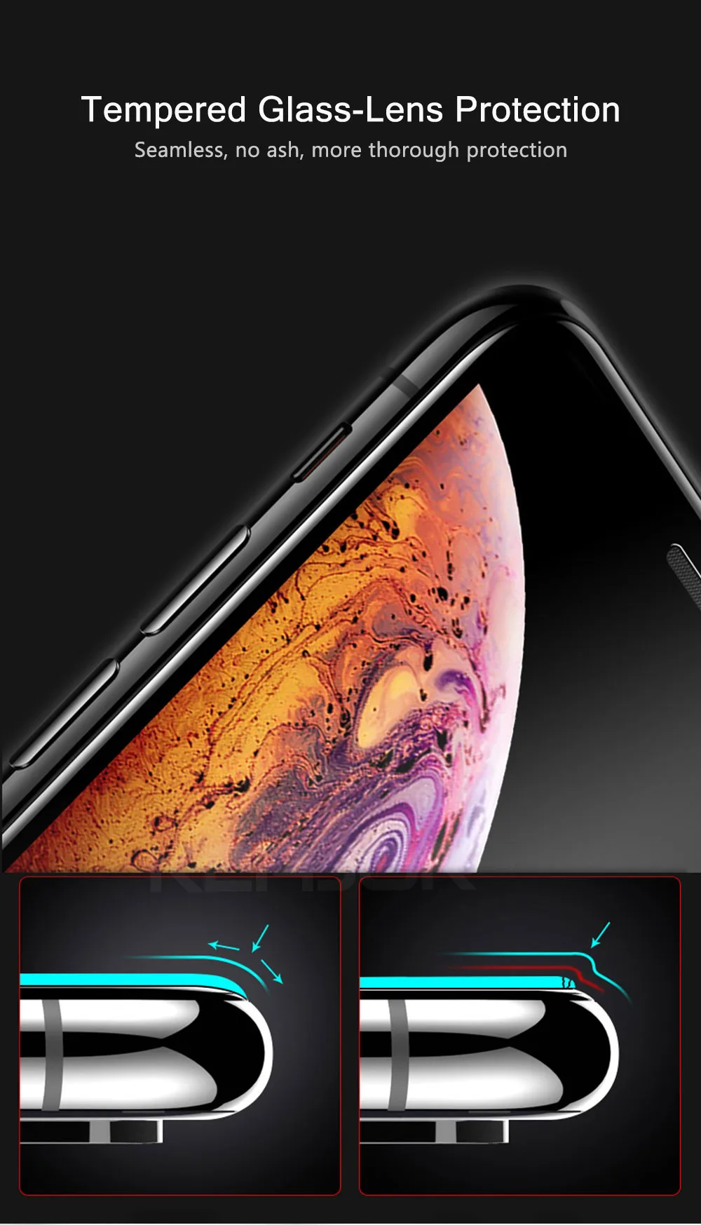 Полное покрытие закаленное стекло для Iphone 11 Pro Max стекло Взрывозащищенная защитная пленка для экрана для Iphone 11 11Pro Max стекло