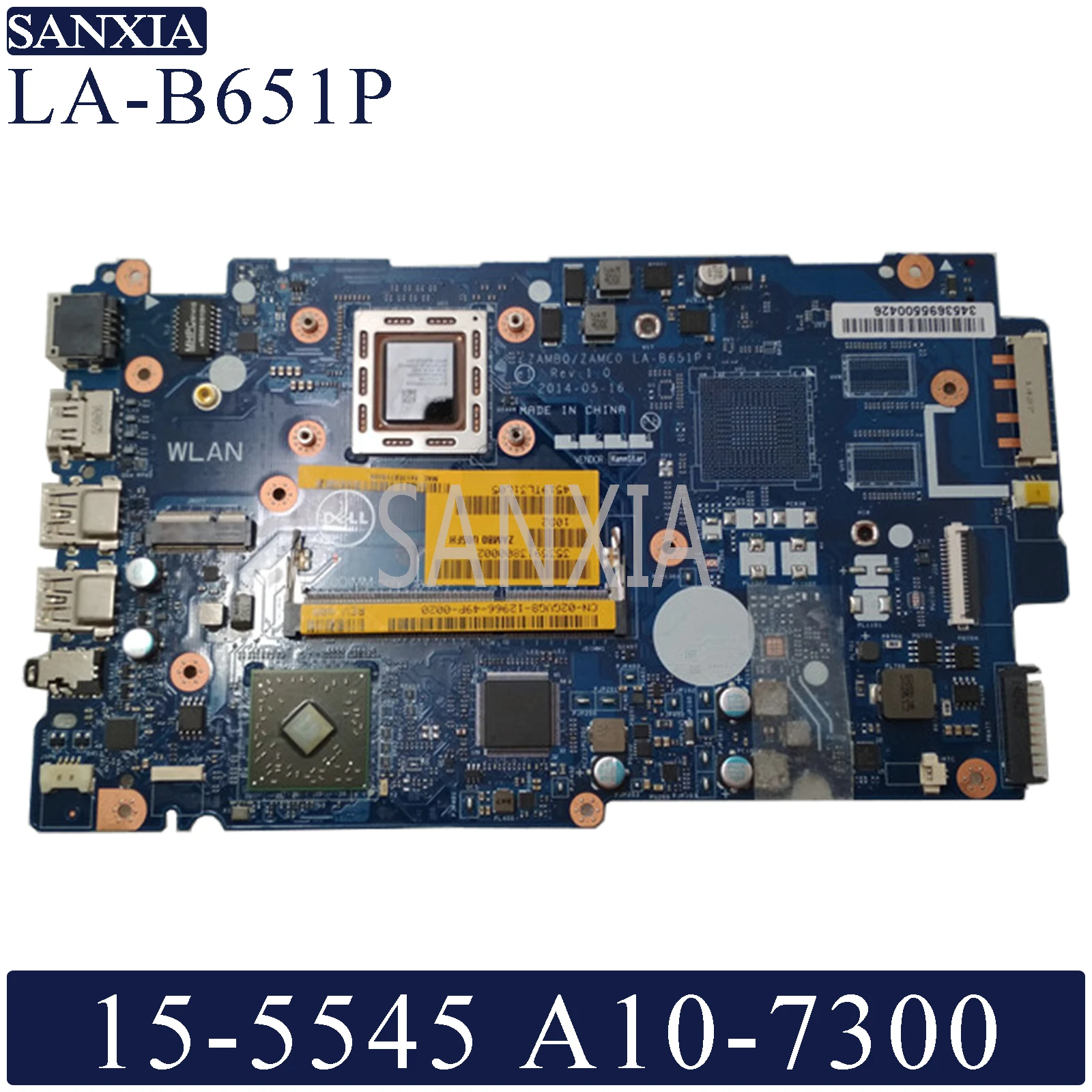 Материнская плата KEFU LA B651P для ноутбука Dell Inspiron 15 5545 оригинальная материнская A10