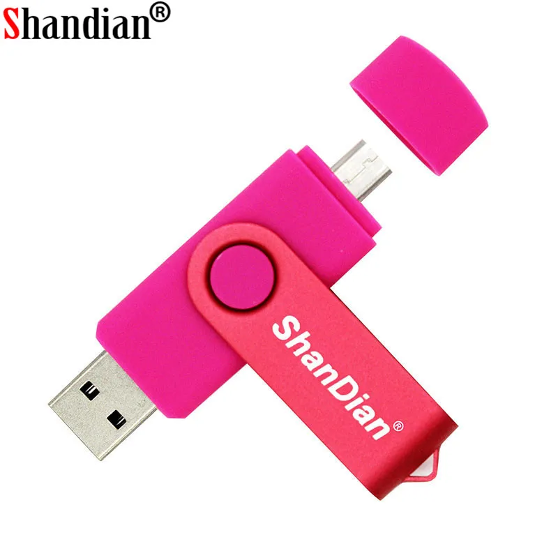 Флеш накопитель SHANDIAN 2 в 1 OTG 8 ГБ 16 32 64 USB 0|USB флэш-накопители| |