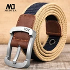 Ремень мужской холщовый, с металлической булавкой, в стиле милитари