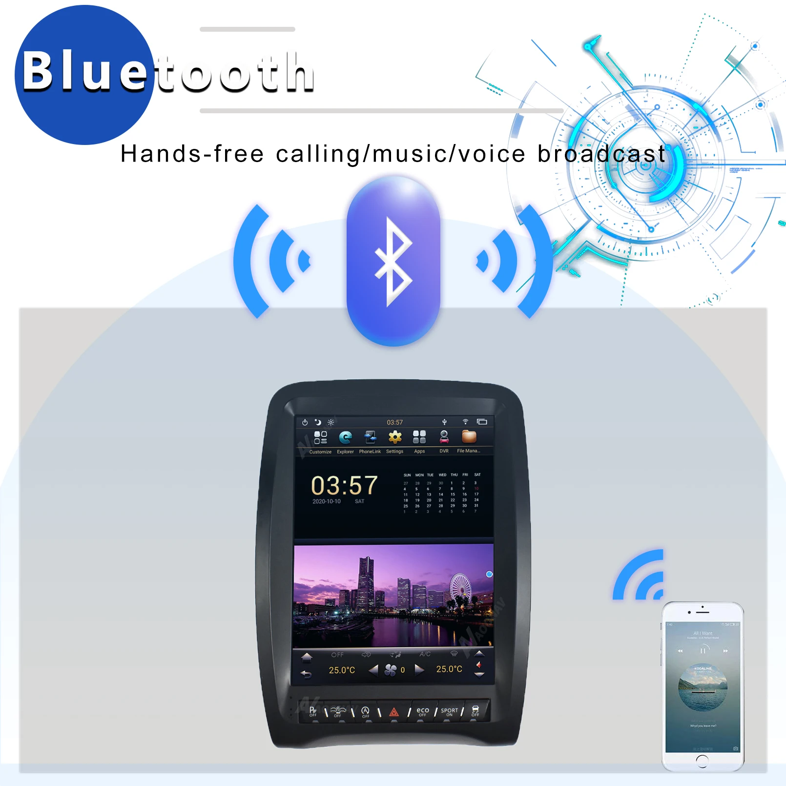 Tesla стиль вертикальный умный автомобильный радиоприемник для DODGE Durango 2011- 2018