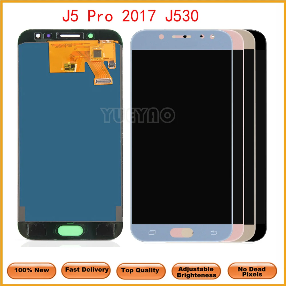 Регулируемый ЖК экран для Galaxy J530 2017 дигитайзер сенсорного экрана Samsung J5 Pro J530F 5 2