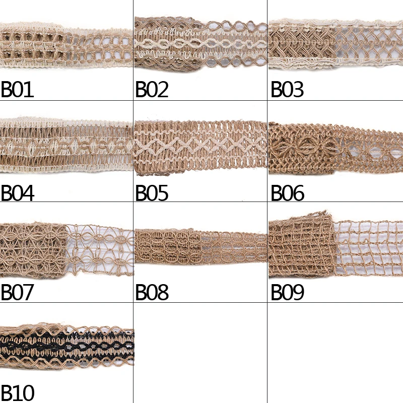 Пеньковая веревка в рулоне 2 метра шириной 3-5 см рулон из джута мешковины плетеная