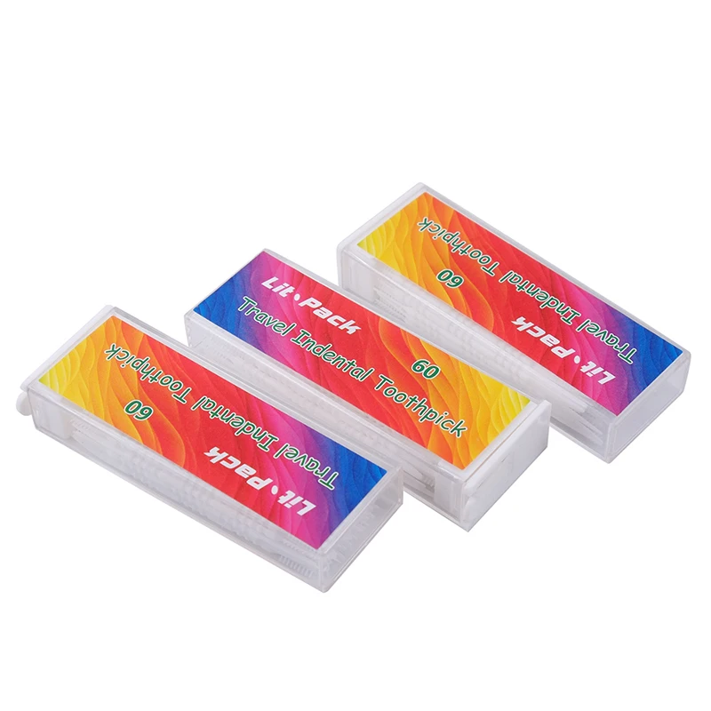 Зубочистка Lit Pack новая дорожная пластиковая двойная зубочистка межзубная уход за