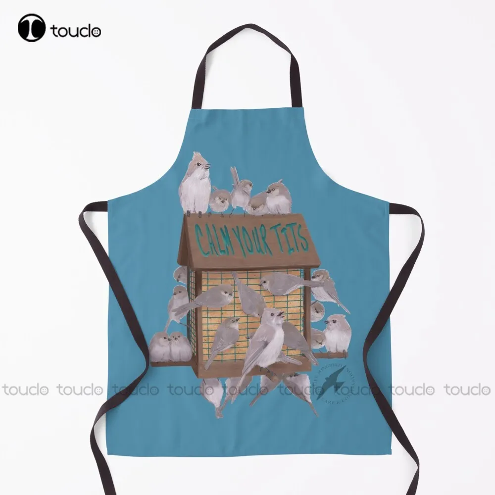 Calm Your Birds For Good Apron Black Aprons For Servers For Women Men Unisex Adult Garden Kitchen Household Cleaning Apron