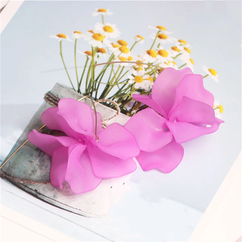 

Fashion Flower Shape Creative Sweet Earrings for Girls