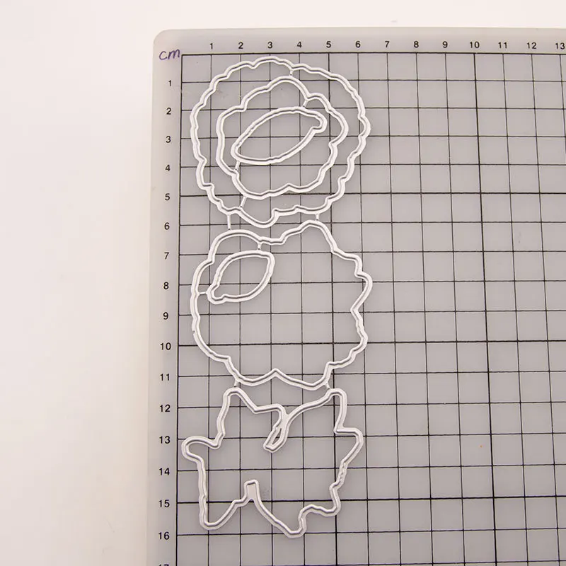 Красивые металлические штампы с цветами и прозрачные силиконовые для